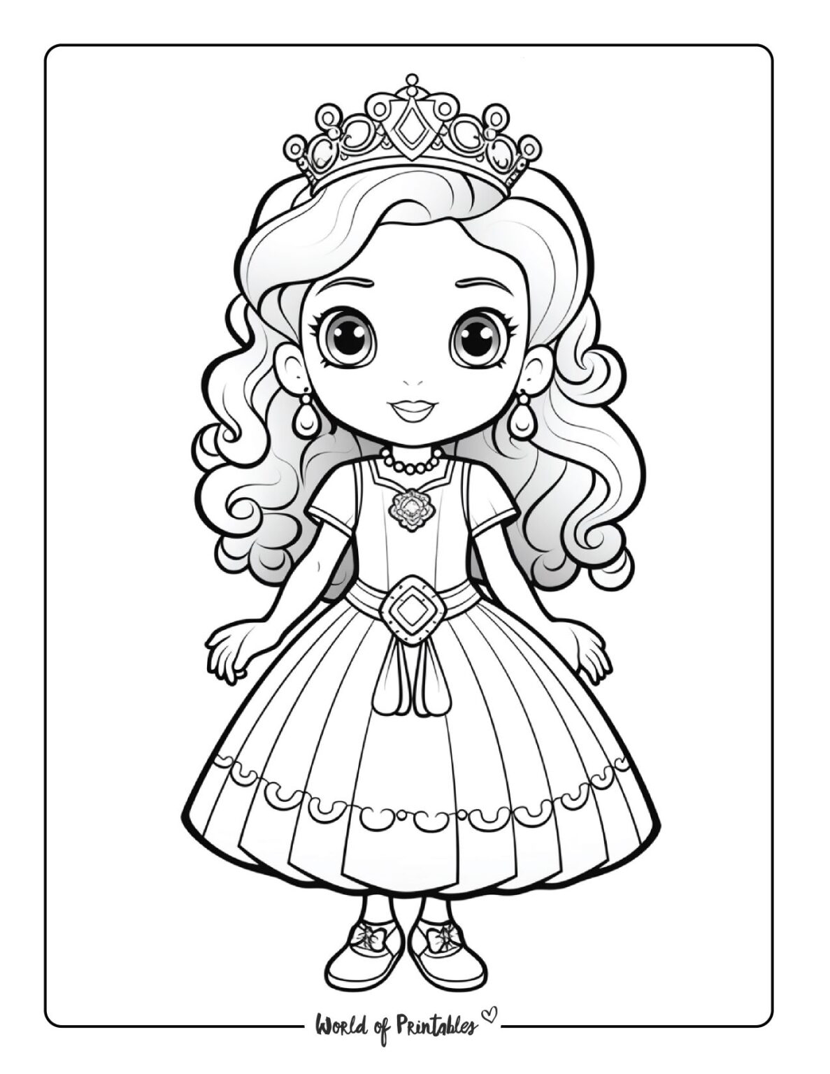 100 Best Princess Coloring Pages World Of Printables