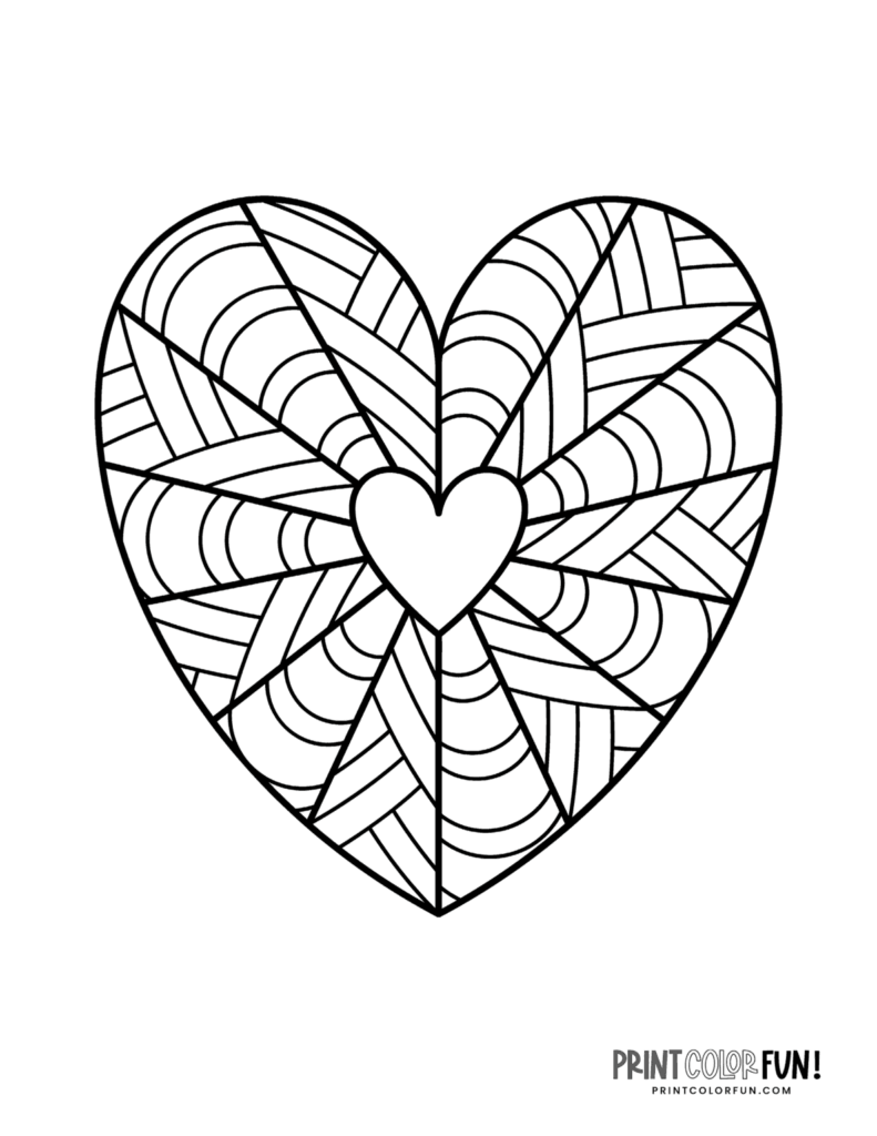 100 Heart Coloring Pages A Huge Collection Of Free Valentine s Day 