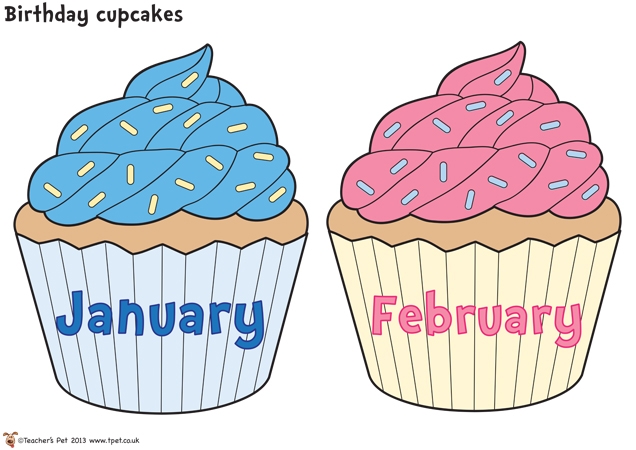 11 Birthday Month Cupcakes With Printable Photo Free Printable 