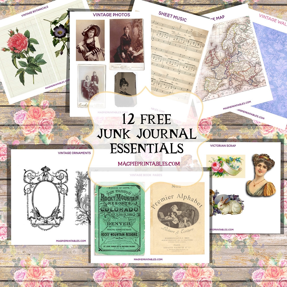 12 Free Junk Journal Printables Everyone Needs