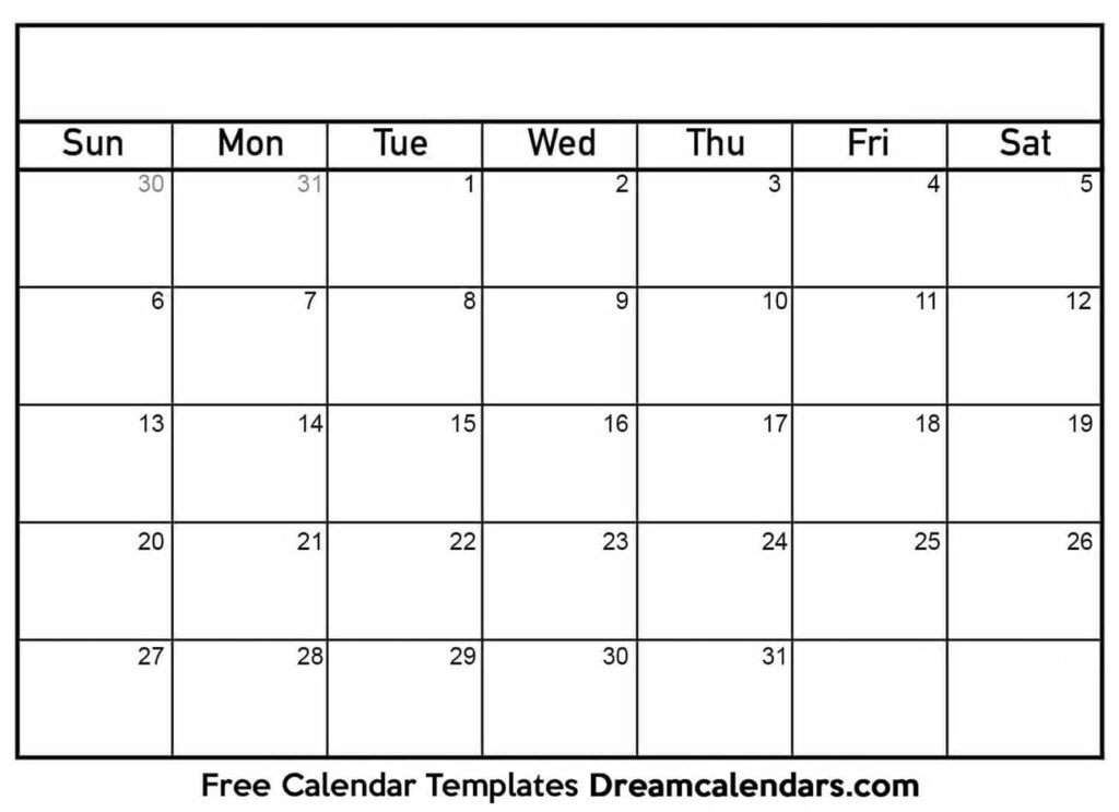 17 X 11 Calendar Template Free Calendar Template How To 11 X 17 