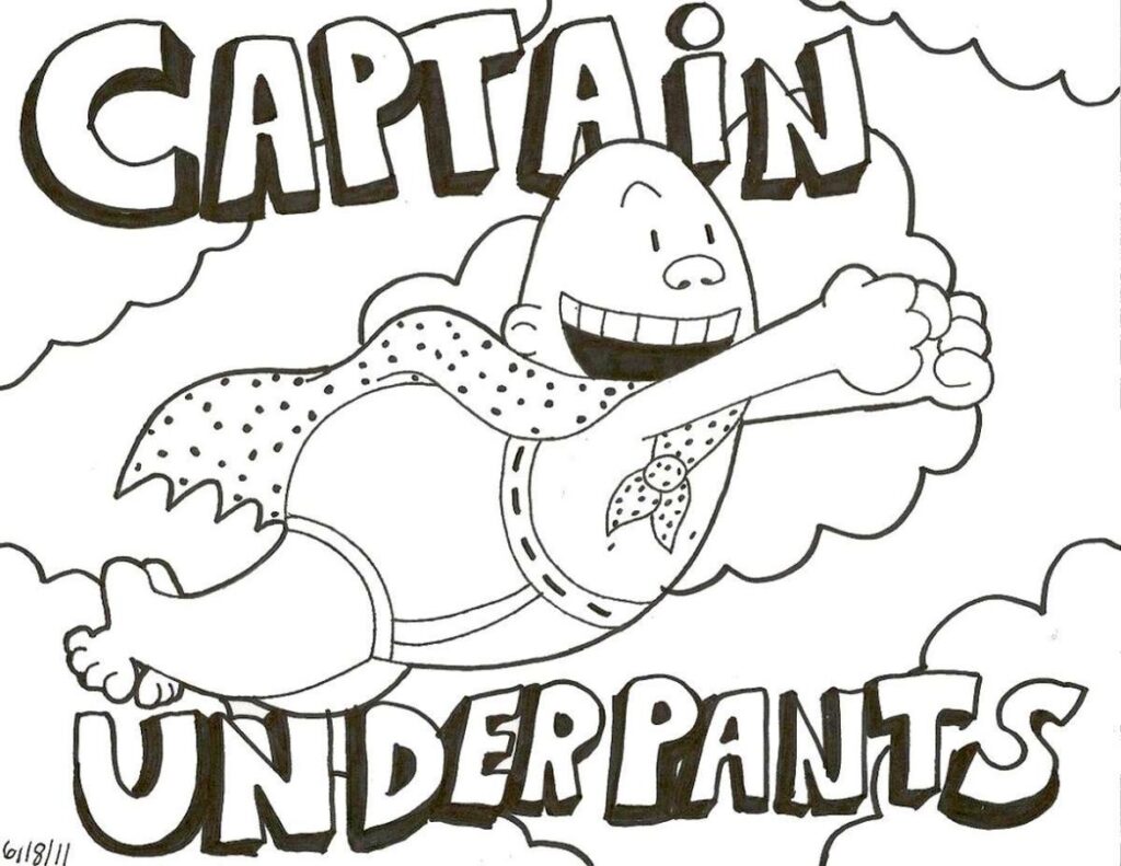 20 Free Printable Captain Underpants Coloring Pages EverFreeColoring