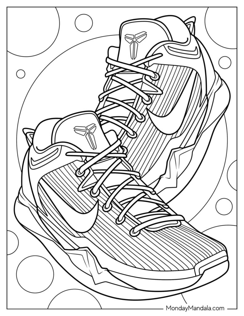 20 Nike Coloring Pages Free PDF Printables