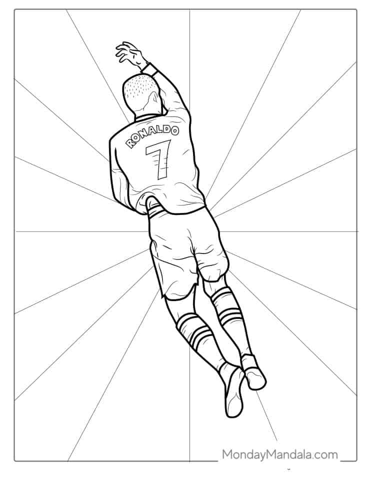 20 Ronaldo Coloring Pages Free PDF Printables 