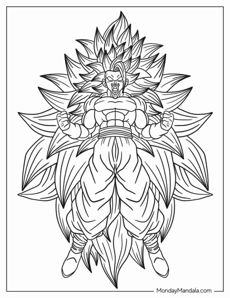 22 Goku Coloring Pages Free PDF Printables 