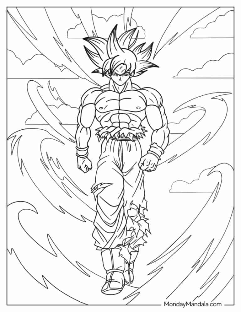 22 Goku Coloring Pages Free PDF Printables