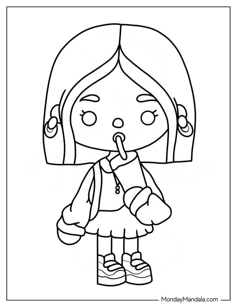 24 Toca Boca Coloring Pages Free PDF Printables