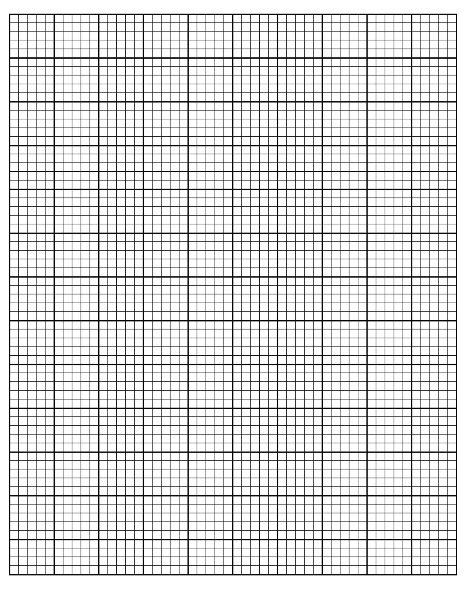 Printable Graph Paper Full Sheet - Printable We Love Printables
