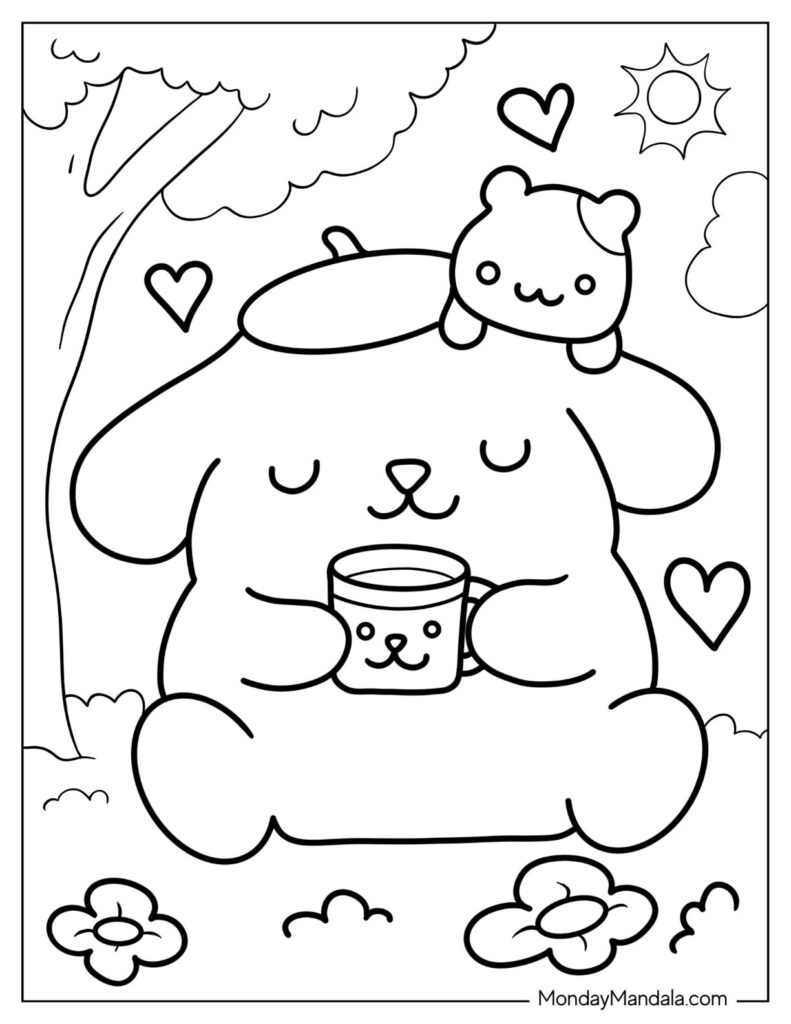 30 Sanrio Coloring Pages Free PDF Printables 