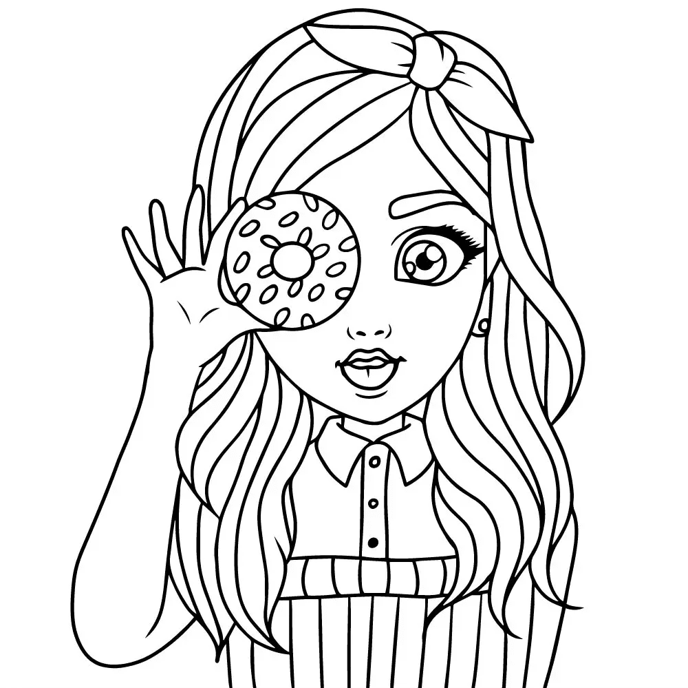 31 Girly Coloring Pages ColoringPagesOnly