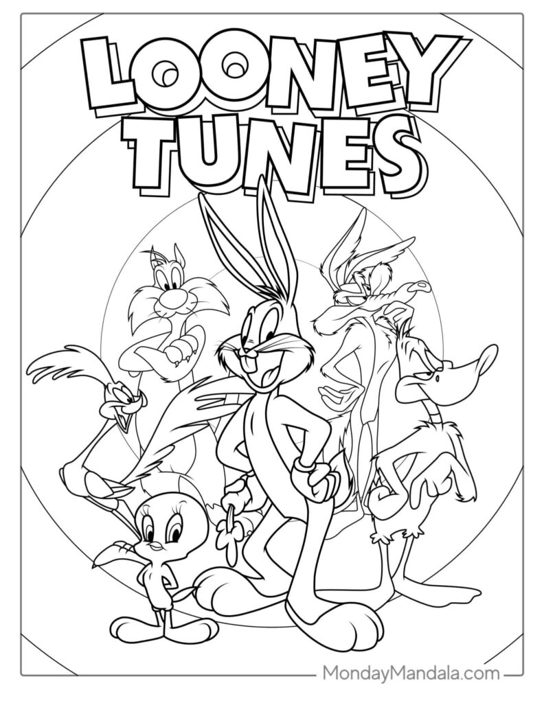 32 Looney Tunes Coloring Pages Free PDF Printables