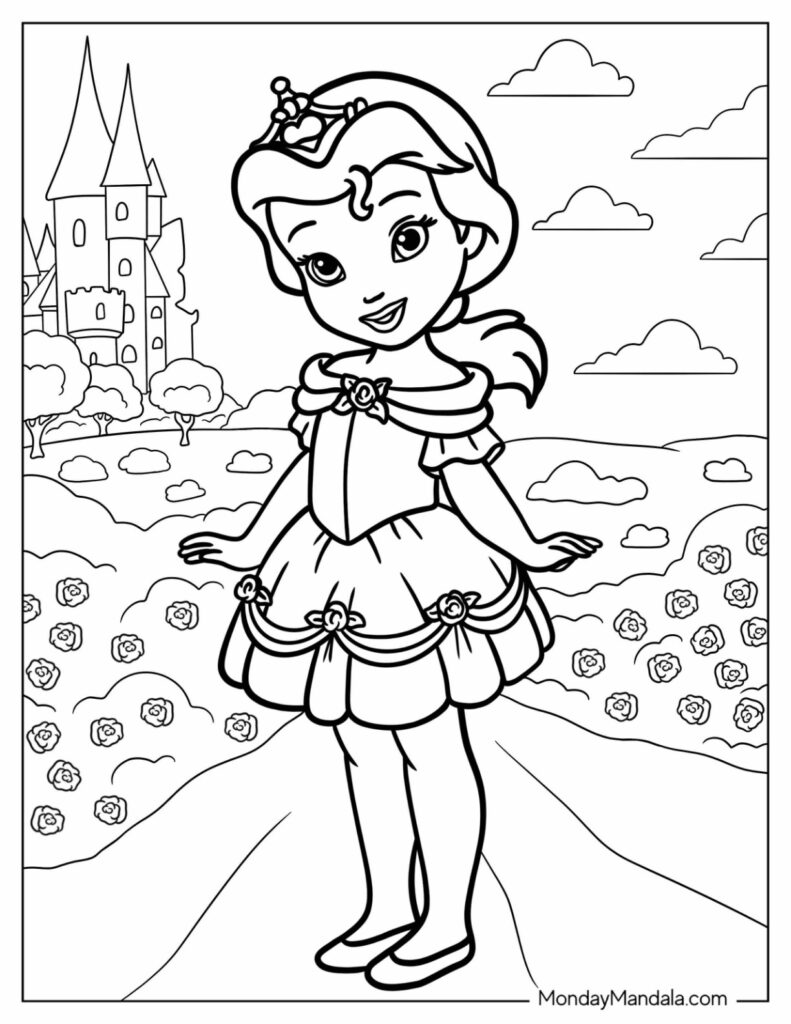 36 Disney Princess Coloring Pages Free PDF Printables