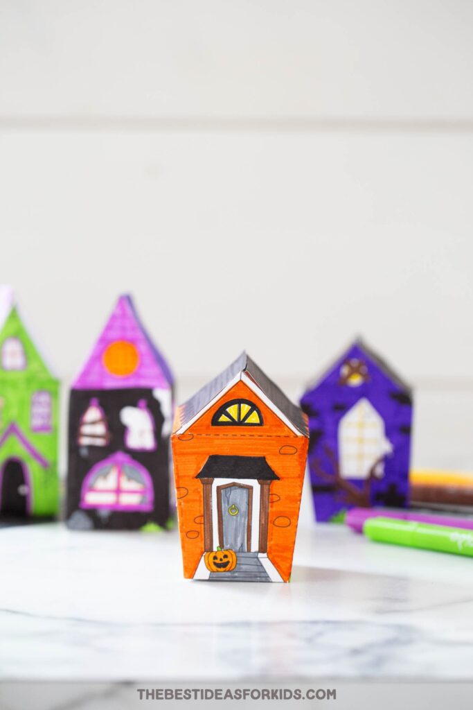 3D Haunted House Template Free Printables The Best Ideas For Kids
