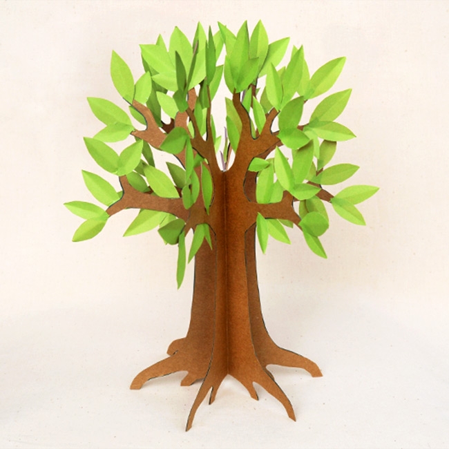 3D Paper Tree Kids Crafts Fun Craft Ideas FirstPalette