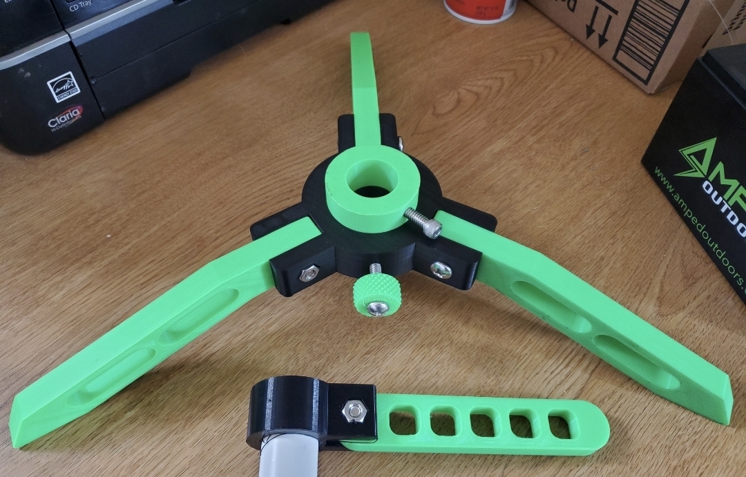 3D Print Garmin Livescope Ice Mount Tripod Made With CrealityEnder 3