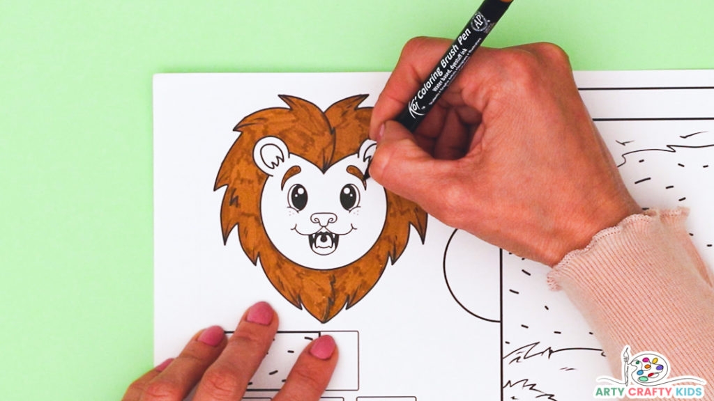 3D Printable Lion Craft Arty Crafty Kids