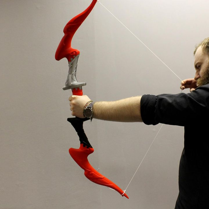 3d Printable Nightingale Bow Skyrim Office Warfare By Marco Morata