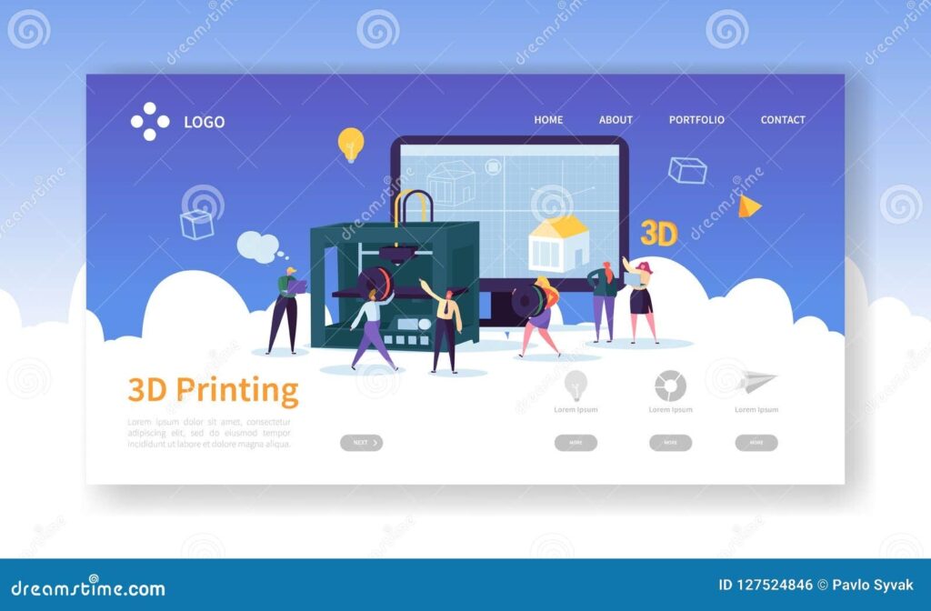 3D Printing Website Template