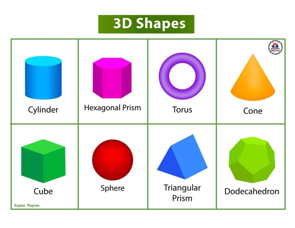 3D Shapes Free Printable
