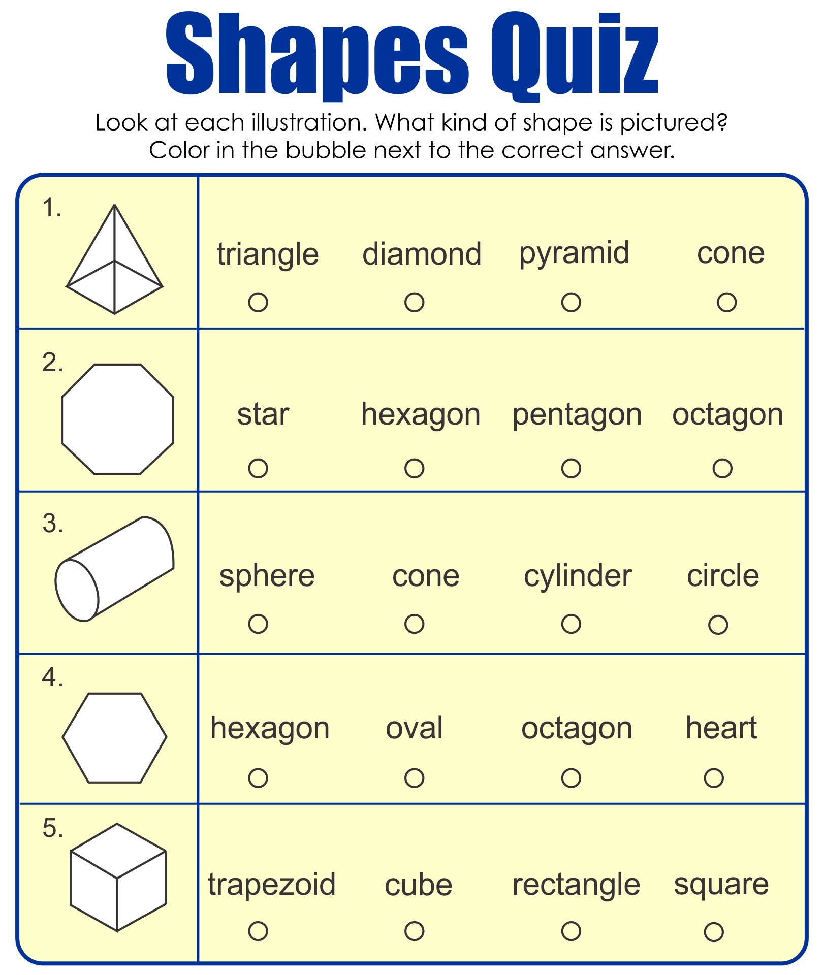 3D Shapes Worksheets Kindergarten 10 Free PDF Printables Printablee