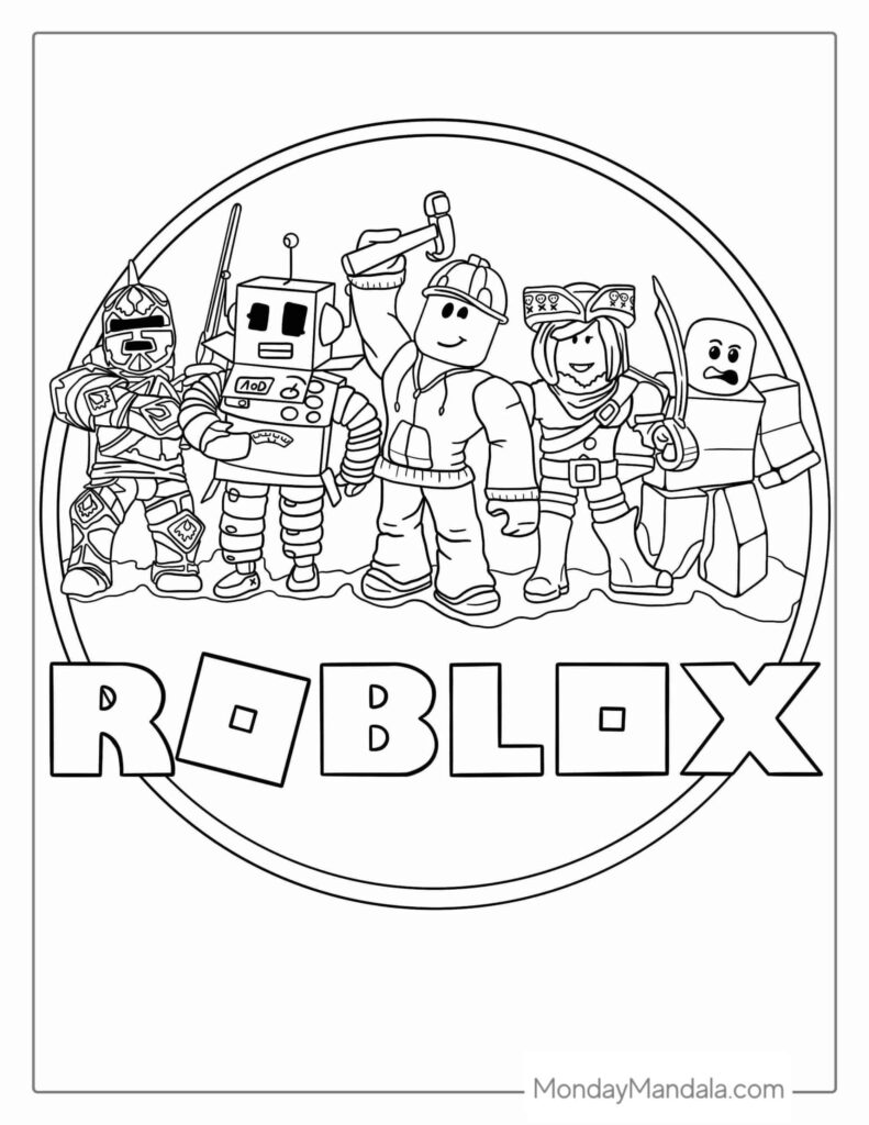 40 Roblox Coloring Pages Free PDF Printables Coloring Pages