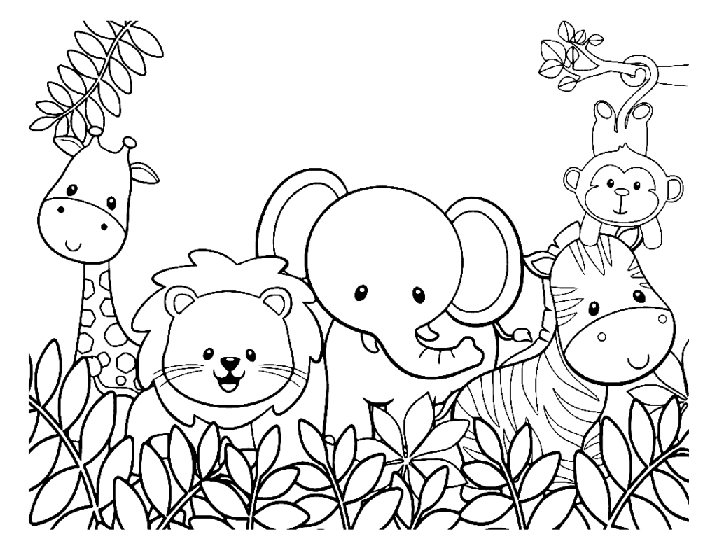 40 Zoo Coloring Pages ColoringPagesOnly
