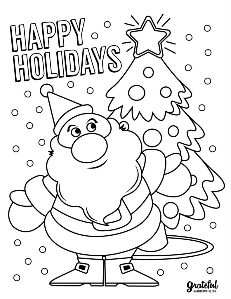 5 Christmas Coloring Pages Your Kids Will Love