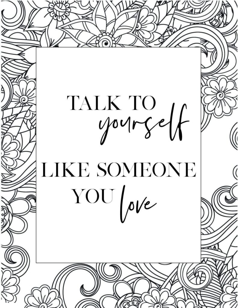 50 Best Printable Inspirational Quote Coloring Pages World Of Printables