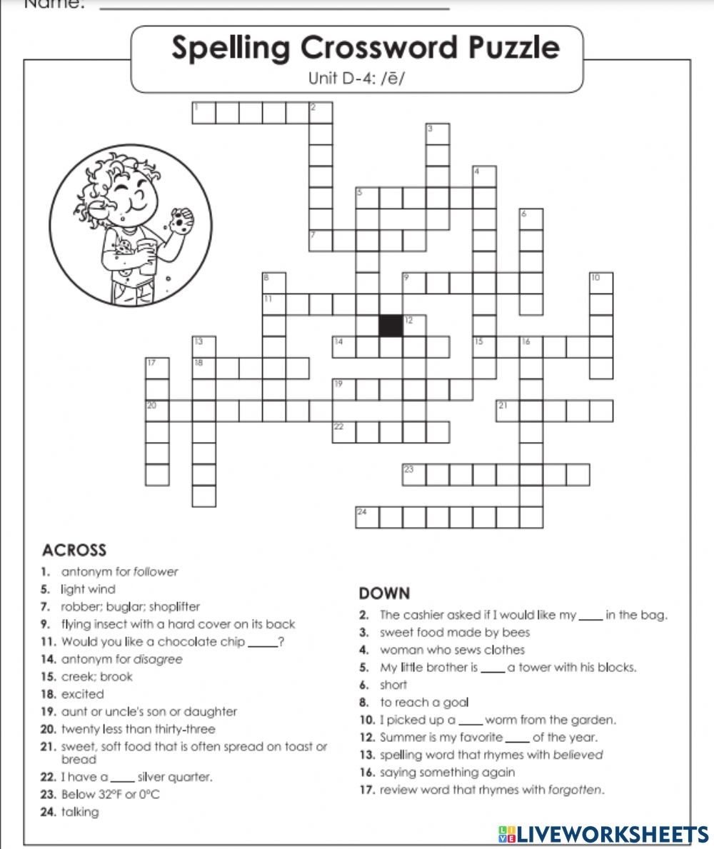 5th Grade Crossword Puzzles Free Crossword Puzzles Printable