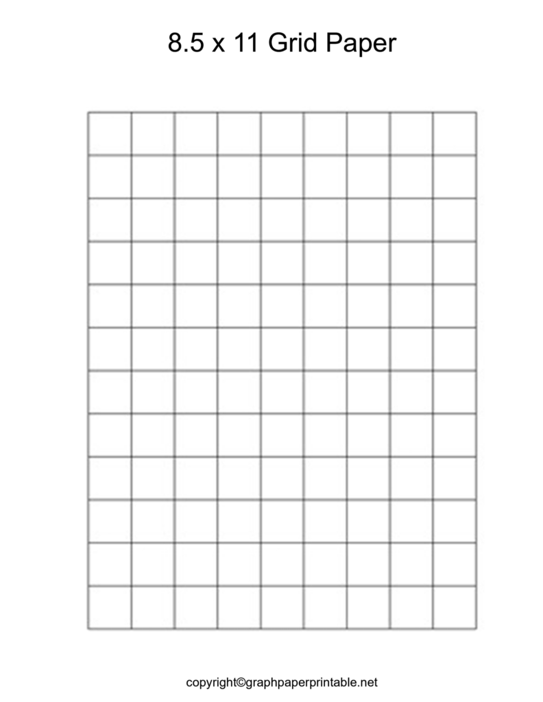 8 5 X 11 Graph Paper Printable Template In PDF