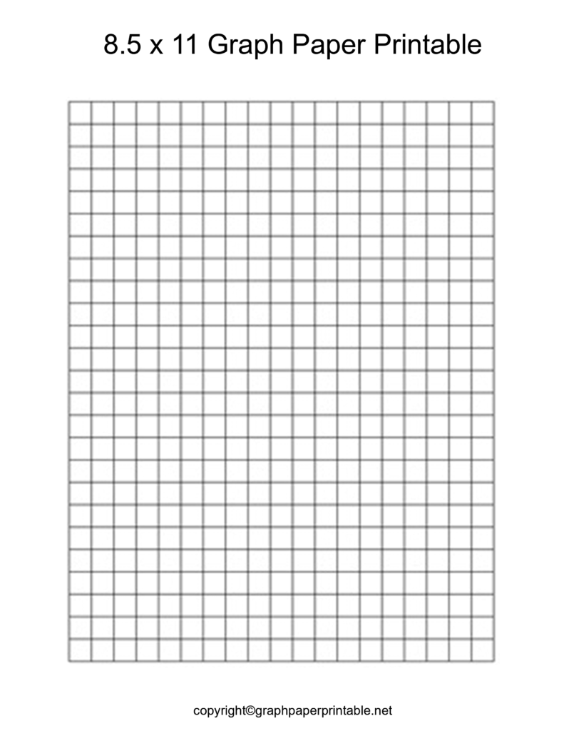 8 5 X 11 Graph Paper Printable Template In PDF