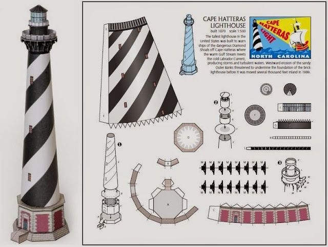 90 Printable 3d Paper Lighthouse Template SVG Files BornSVG