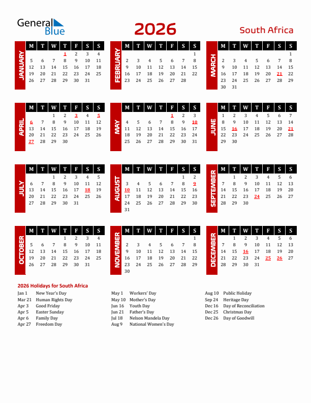 A Comprehensive Guide To Special Calendar Days In South Africa For 2026 