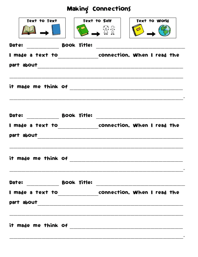 Activity Connection Free Printables