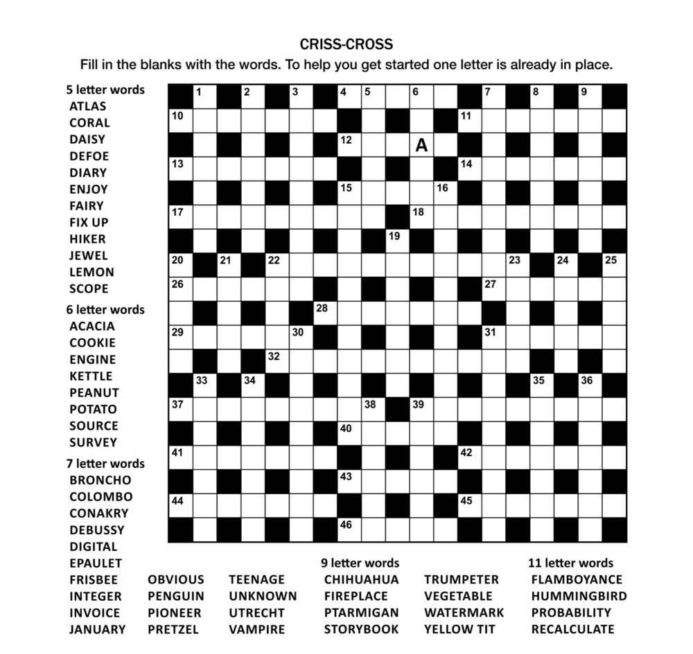 Adult Crossword Puzzles Printable Printable JD