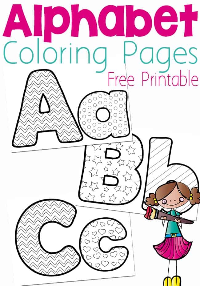 Alphabet Coloring Pages Free Printables