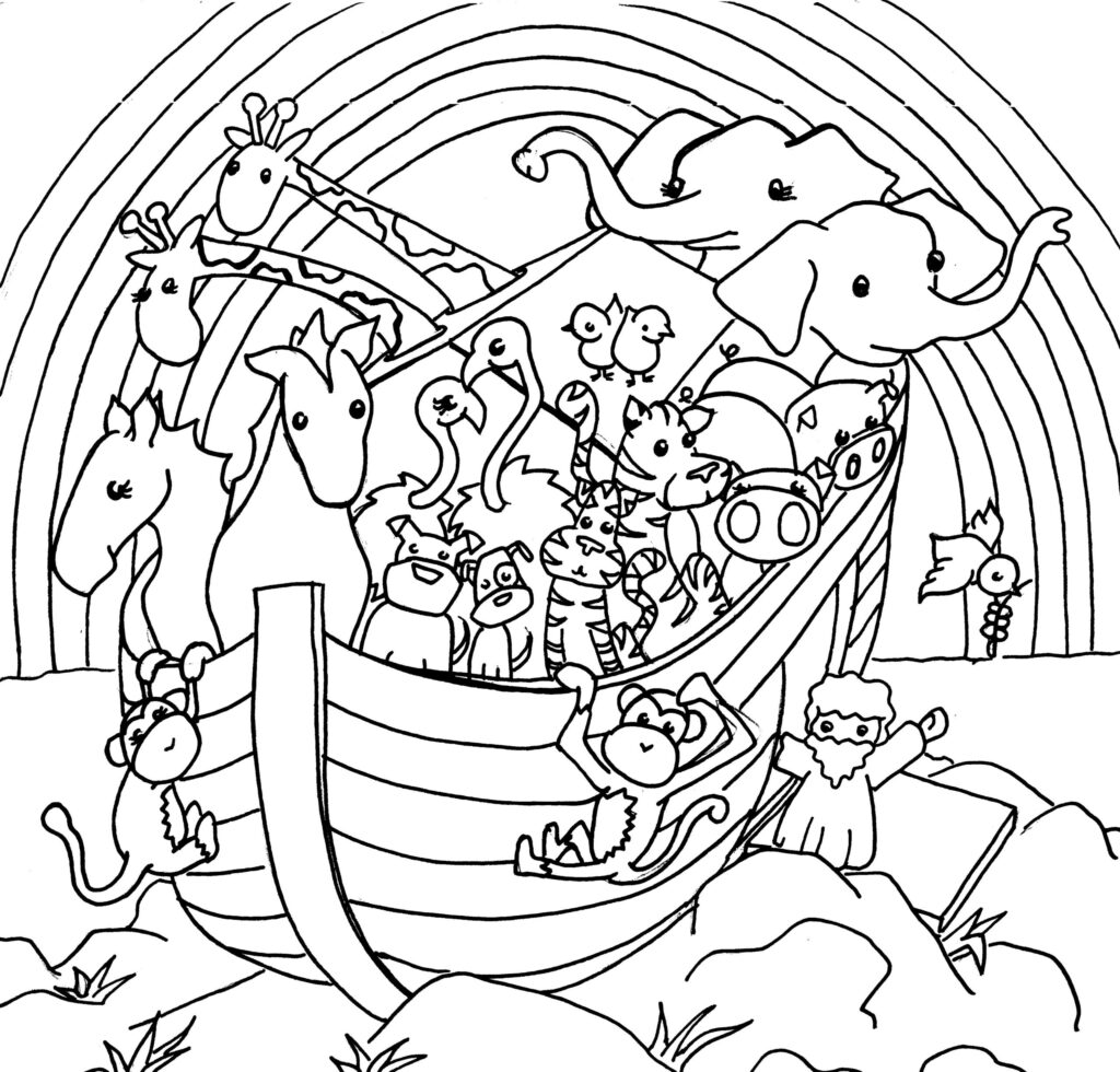 Amazing Noah s Ark Coloring Pages Pdf Free Coloringfolder