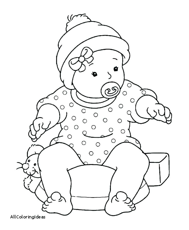 Baby Doll Coloring Page At GetColorings Free Printable Colorings 