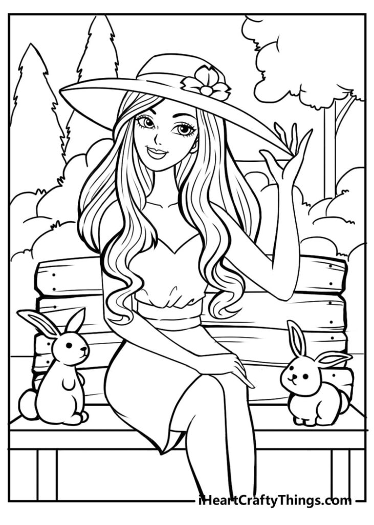 Barbie Coloring Pages For Girls Printable