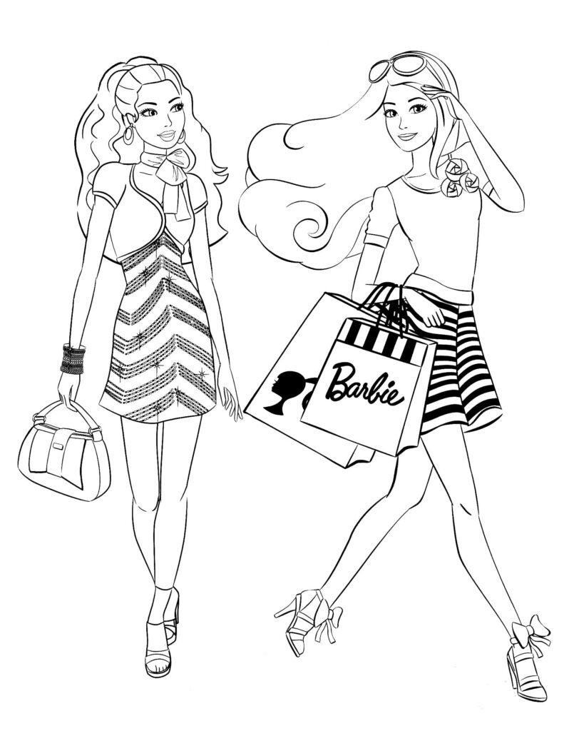 Barbie Free Coloring Pages Printable