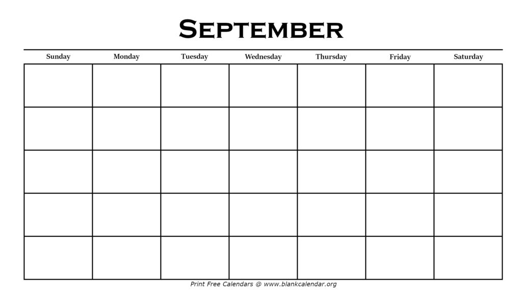 Blank Calendar Monday Through Friday Printable Template Calendar