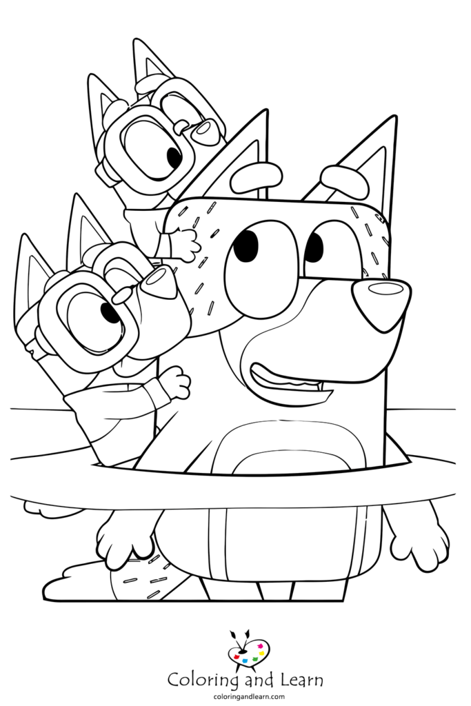 Bluey Coloring Pages FREE 2024 Coloring And Learn