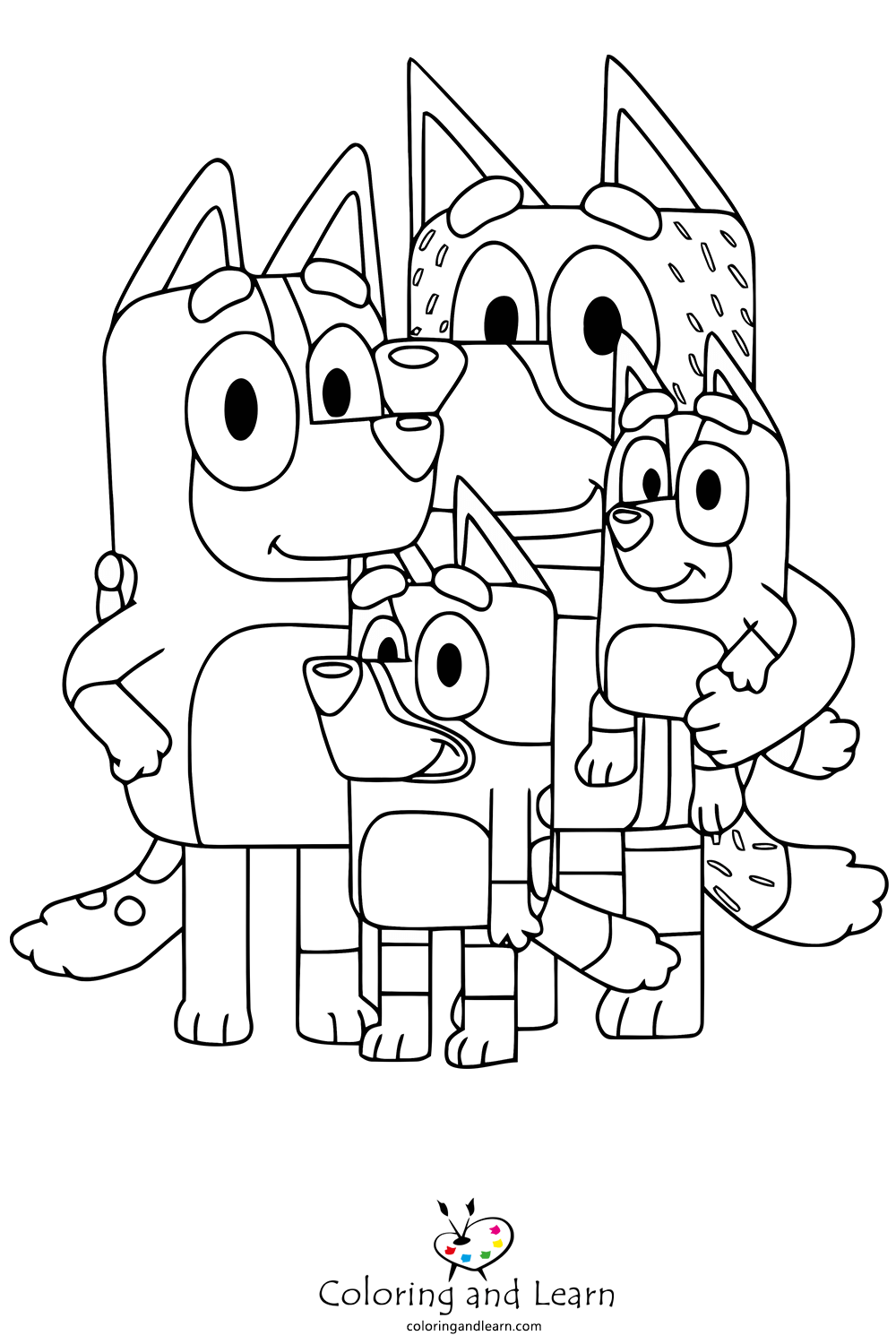 Bluey Coloring Pages FREE 2024 Coloring And Learn