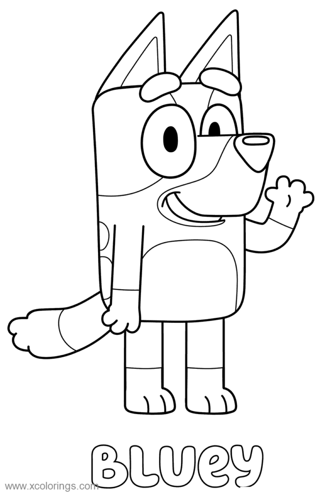 Bluey Coloring Pages Printable