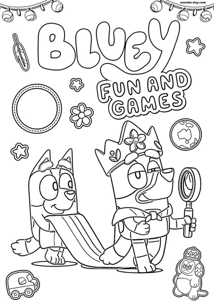 Bluey Printable Coloring Pages