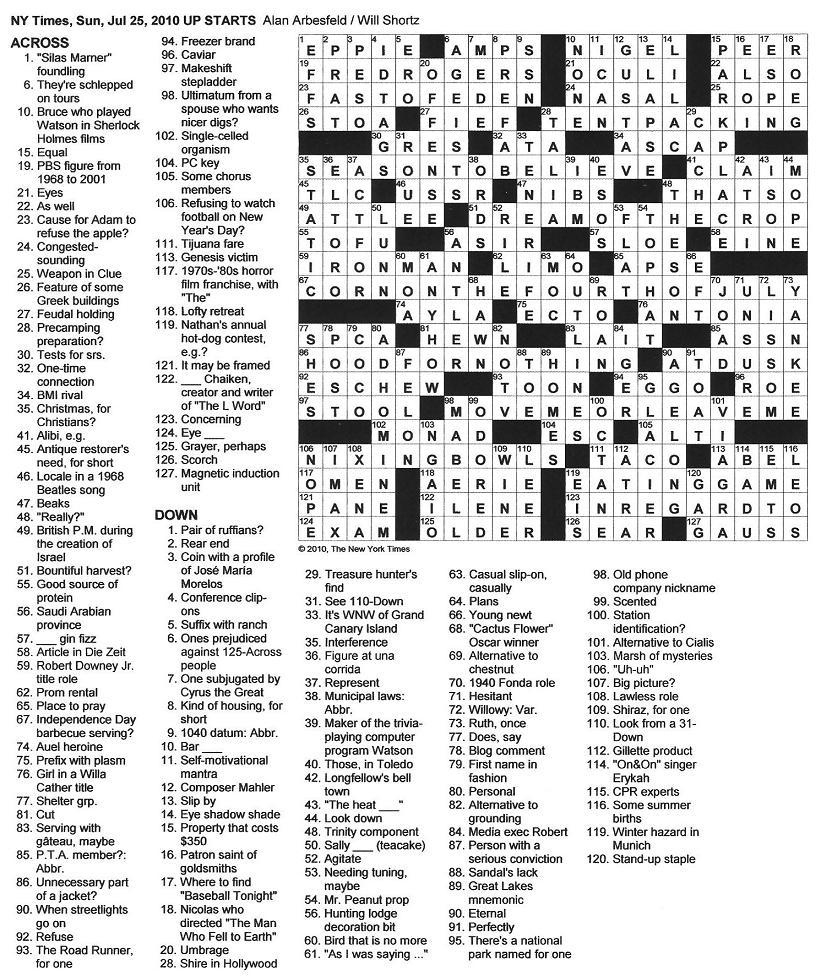 Boston Globe Sunday Crossword Puzzle Printable Printable Crossword 