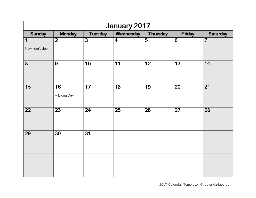 Calendar Template At Calendarlabs Printable Blank Calendar Template