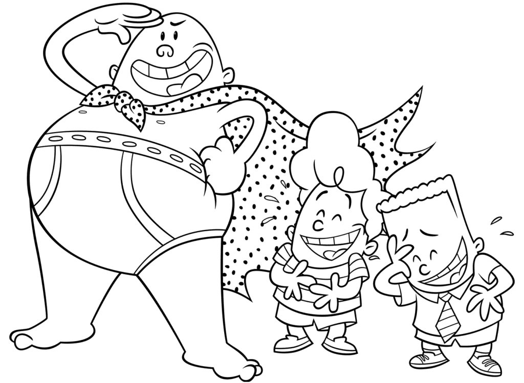 Captain Underpants Coloring Pages Best Coloring Pages For Kids