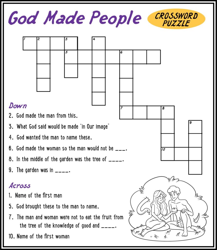 Christian Crossword Puzzles 10 Free PDF Printables Printablee