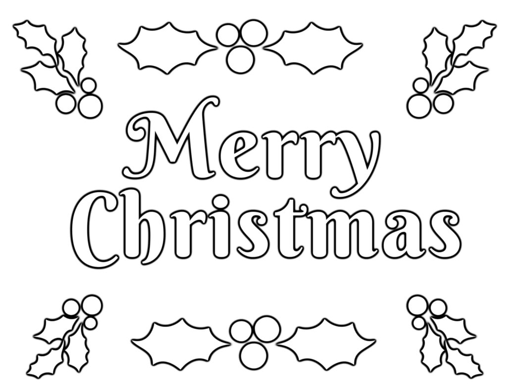 Christmas Coloring Pages For Kids 100 FREE Easy Printable PDF